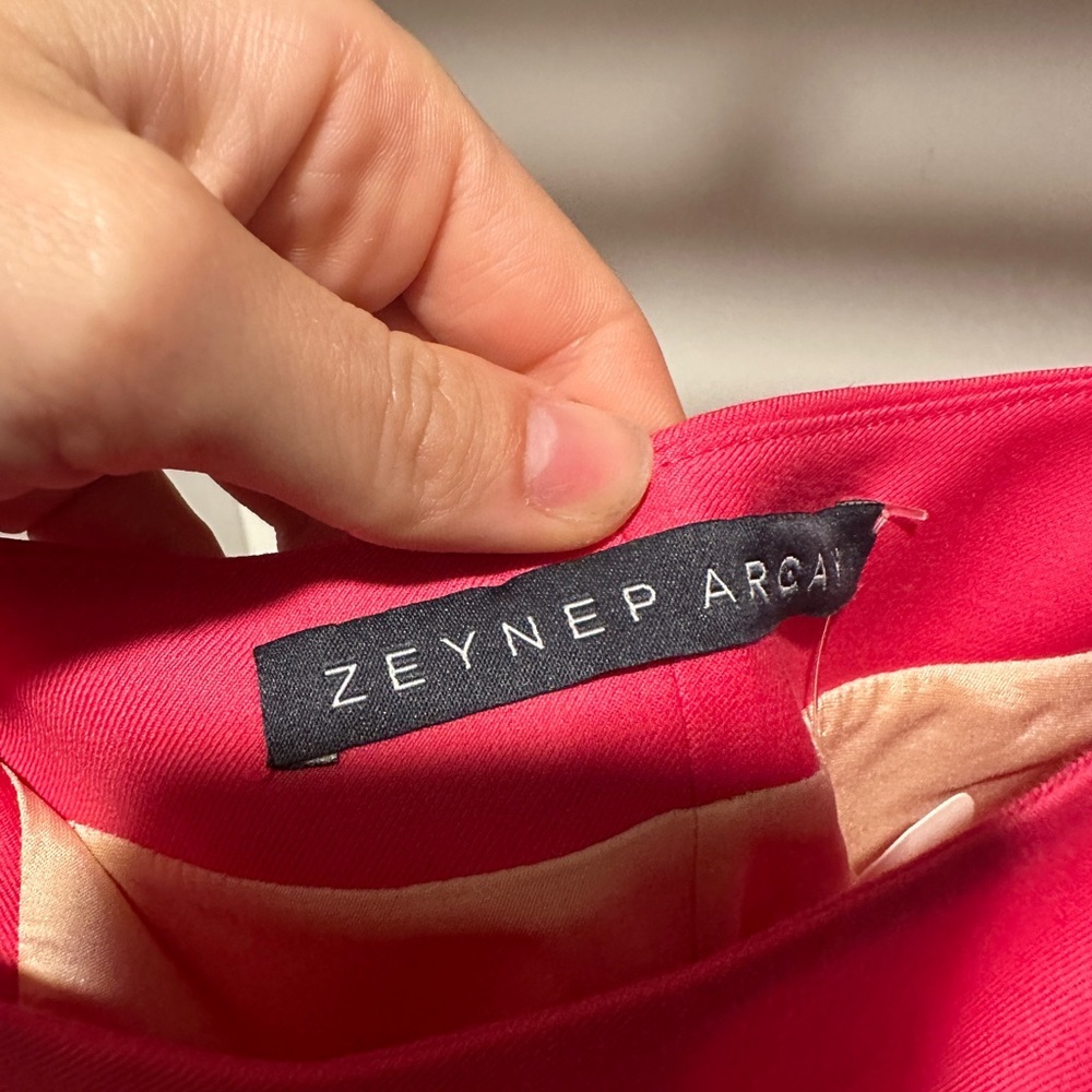NEW Zeynep Arcay Wool Mini Dress in Fuschia​ - Picture 4 of 4
